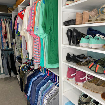 Main Bedroom Walk-In Shared His and Her Closet in Gilbertsville, Pennsylvania