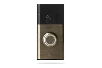 RING Video Doorbell – Antique Brass (Installation Included)