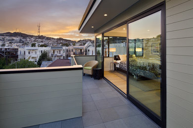 Example of a minimalist patio design in San Francisco