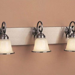 H-1965-3B-11-Opal 3-Light Bath And Vanity Wall Sconce Light - Wall Sconces