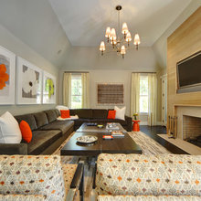 family tv/media room on main level