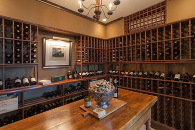 Design ideas for a classic wine cellar in Charleston.