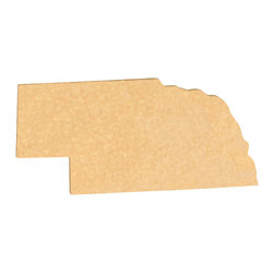 CuttingBoards.net - State Shaped Cutting Boards, Brown Richlite, Nebraska - Cutting Boards