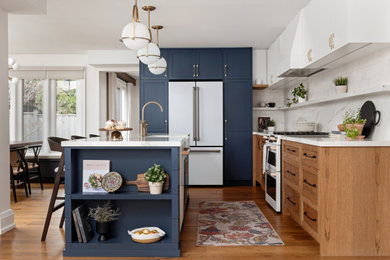 Design ideas for a transitional kitchen in Toronto.