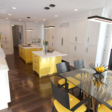 New Construction White and Black Kosher Kitchen ~ Pepper Pike, OH