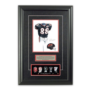 Framed Evolution History Cincinnati Bengals Uniforms Print — The