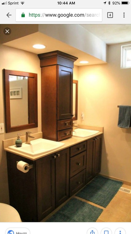Oval or rectangular sink in master?