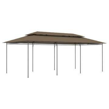 vidaXL Gazebo 236.2x117.3x106.3 Taupe 180 g/m? 2246