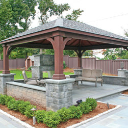 Traditional Wood Pavilion - Outdoor Structures