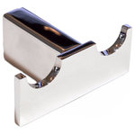 Celeste Designs - Celeste Platinum Bathroom Towel Hook Double Robe Polished Chrome Stainless Steel - Mounting hardware included in box.