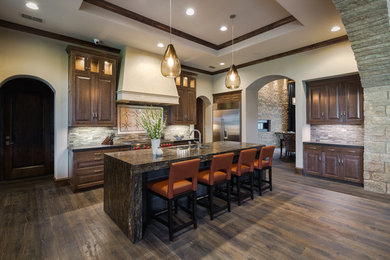 Tuscan kitchen photo in Austin