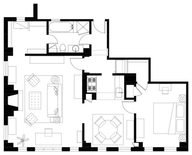 Traditional Floor Plan Houzz Tour: Tempered by Flames
