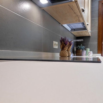 Antes y después: reforma de cocina en Lekunberri.