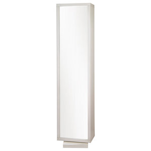 Swivel Storage Wood Cabinet Organizer Tower White Linen Bella Home Deluxe 71 Merlot Full Length Mirror And Swivel Shelving Unit