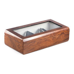 Gray Wood Multi Eyeglass Case - Storage Bins And Boxes