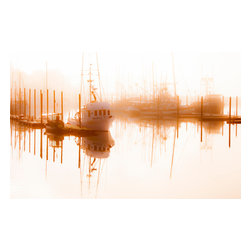 Douglas Page Photographic Arts - Harbor At Dawn, Canvas Giclee, 12" X 8" - Prints And Posters