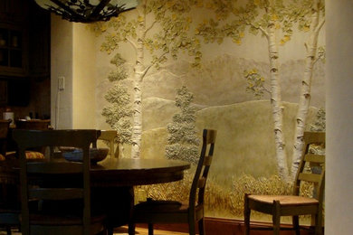 Dining Room Sculpted Mural