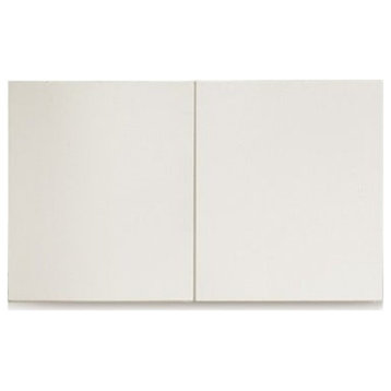 Solid Wood Wardrobe Cream, White Double Door Top Cabinet 35.4x23.2x19.1"