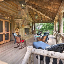 Screen Porch Fireplace Weaverville