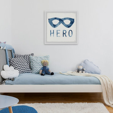 "Hero Mask II" Framed Painting Print