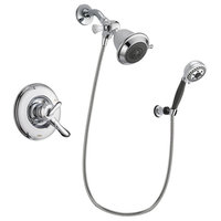 Delta Linden Chrome Shower Faucet System w/ Shower Head and Hand Shower DSP1136V
