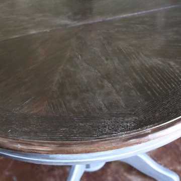 Weathered Pedestal Table
