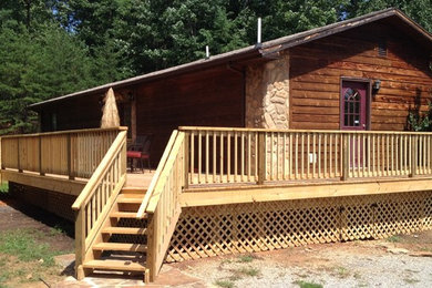 Deck - rustic deck idea in Other
