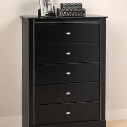 Prepac Kallisto Black 5-Drawer Chest - Products