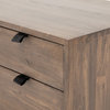Trey Desk System With Filing Cabinet - Auburn Poplar