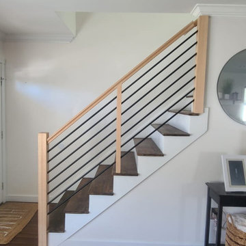 Modern Horizontal Railing Installation