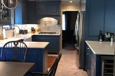 Blue Custom Kitchen