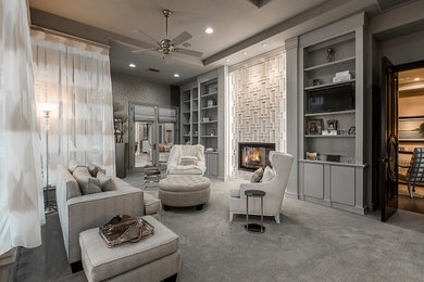 Inspiration for a large transitional home design remodel in Las Vegas