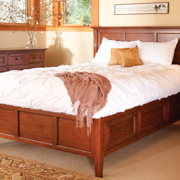 McKenzie Storage Bed-Glazed Antique Cherry