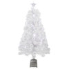 4' Pre-Lit LED Color Changing White Fiber Optic Artificial Christmas Tree