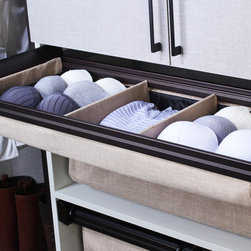 Pull-Out Lingerie Drawer with Dividers - "Beach" Fabric - Products