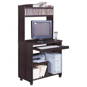 Woodtone Laminate Computer Trolley Oak Desks And Hutches By