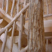 lakehouse spiral stairs