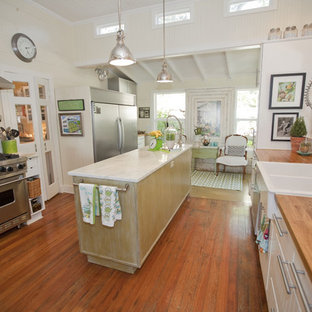 Butcher Block Countertops Marble Island Houzz