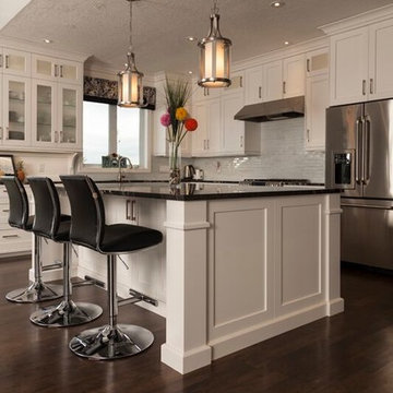 Transitional White Kitchen