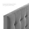 Lily King Biscuit Tufted Performance Velvet Headboard MOD-6121-GRY