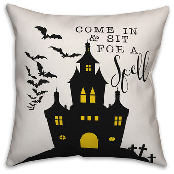 Come In And Sit For A Spell 20"x20" Throw Pillow