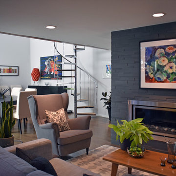 Mid-Century Modern Kitchen, Dining Room, Bar