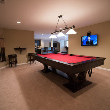 New Hudson Basement Pool Table for Entertaining