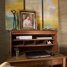 Decorating, hanging paintings, decor etc.