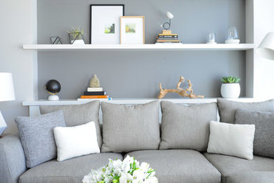 Inspiration for a scandinavian living room remodel in Vancouver