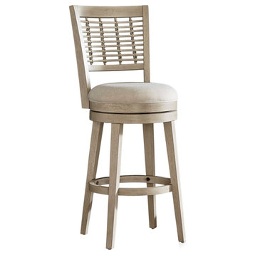 Hillsdale Furniture Ocala Wood Counter Height Swivel Stool in Sandy Gray