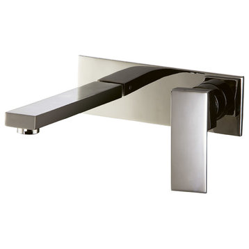Dawn Wall Mounted Single-lever Concealed Washbasin Mixer, Brushed Nickel, Square