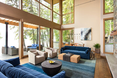 Living room - modern living room idea in Other