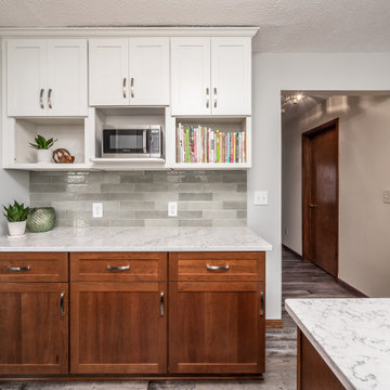 Transitional Hybrid Kitchen Remodel Done in a Two-Tone Color