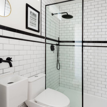Bright bathroom remodel